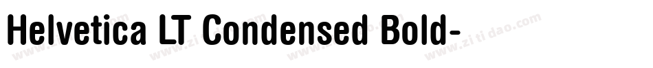 Helvetica LT Condensed Bold字体转换